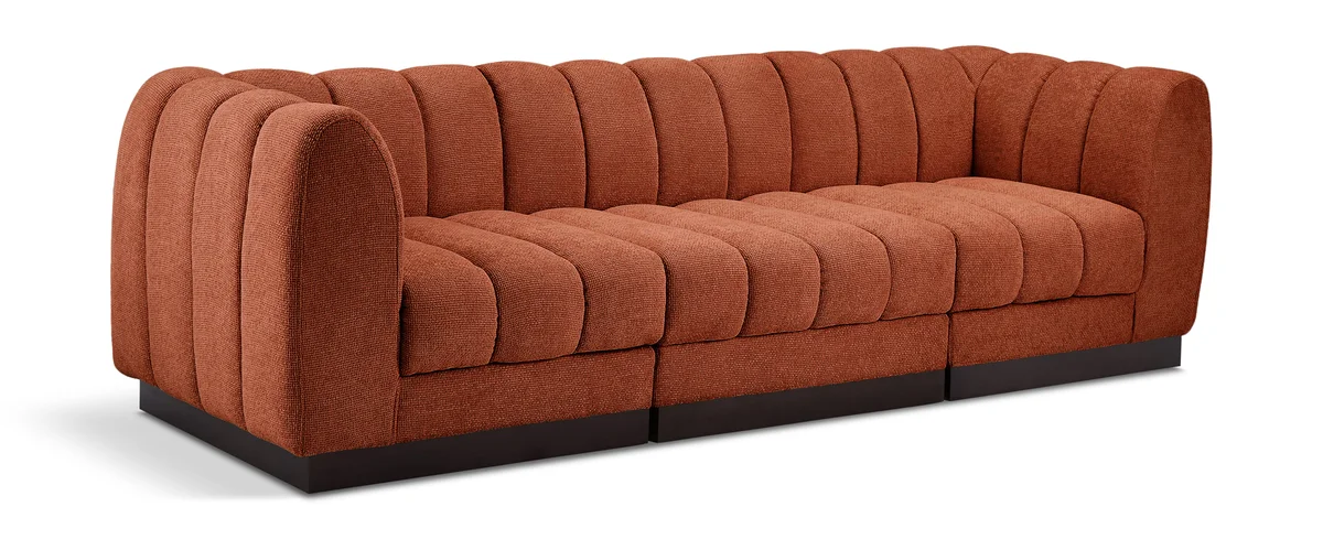 Quinn - 3 Seat Modular Sofa - Cognac