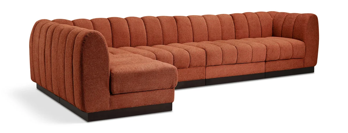 Quinn - 5 Piece Modular Sectional - Cognac