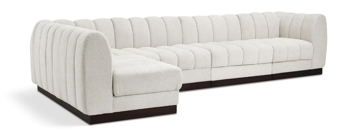Quinn - 5 Piece Modular Sectional - Cream