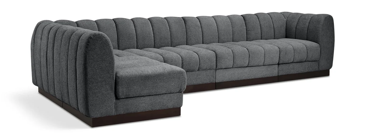 Quinn - 5 Piece Modular Sectional - Gray