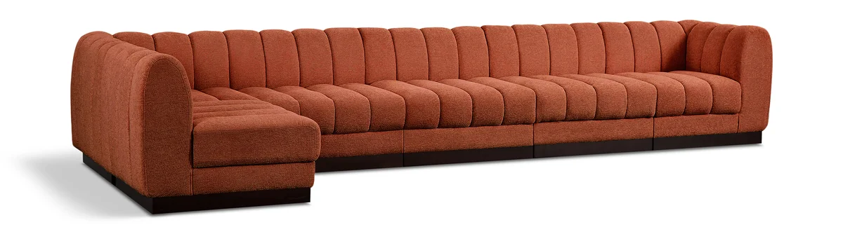 Quinn - 6 Piece Modular Sectional - Cognac