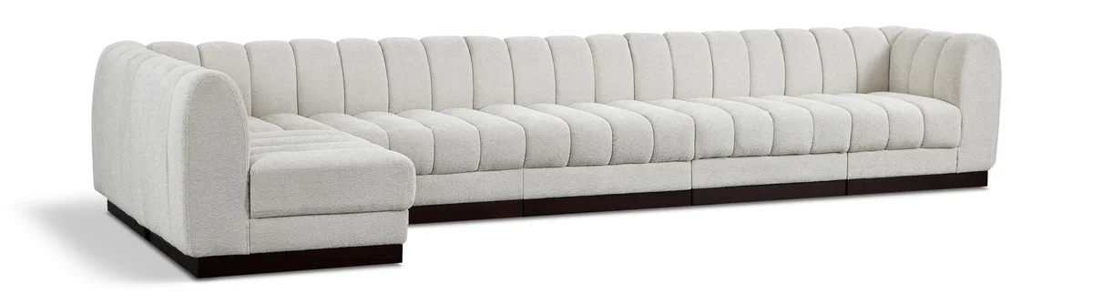 Quinn - 6 Piece Modular Sectional - Cream
