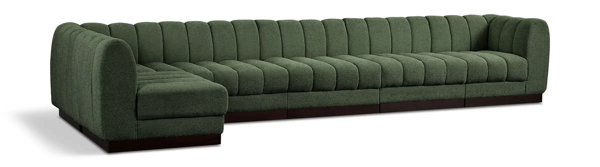 Quinn - 6 Piece Modular Sectional - Green