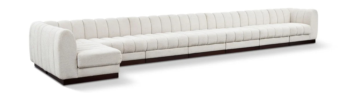 Quinn - 8 Piece Modular Sectional - Cream