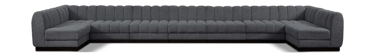 Quinn - 9 Piece Modular Sectional - Gray