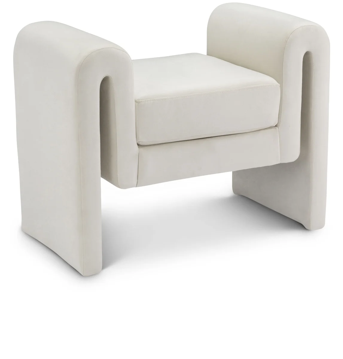 Sloan - Fabric Bench - Cream