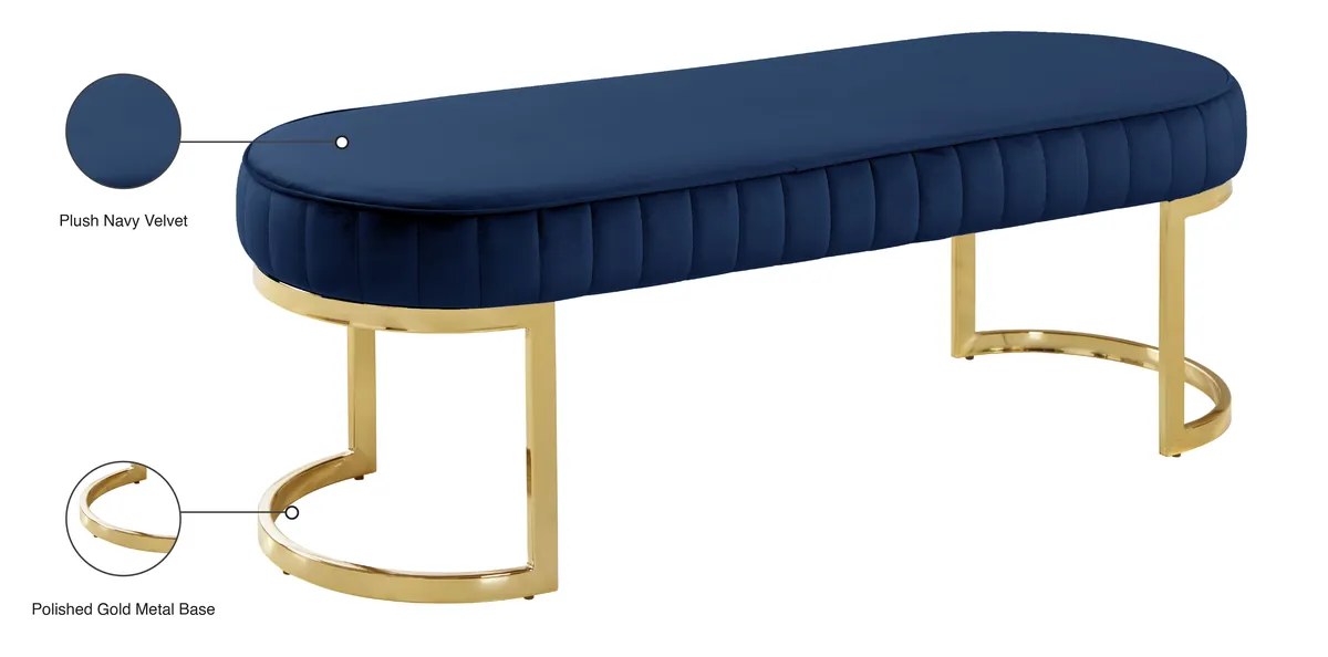 Lemar - Bench - Navy