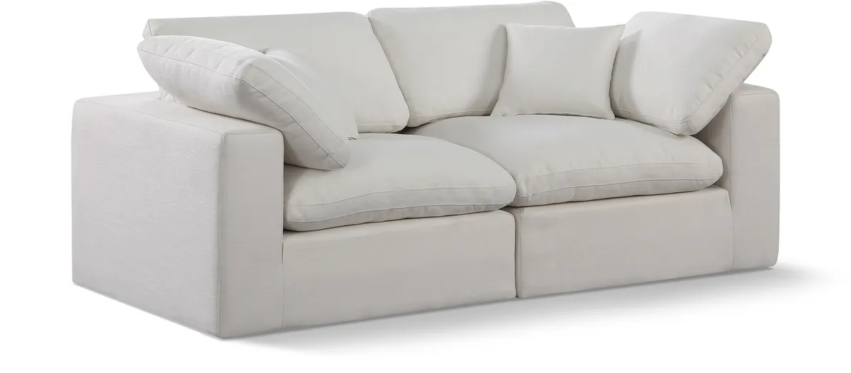 Comfy - Linen Modular Sofa 2 Seats - Cream