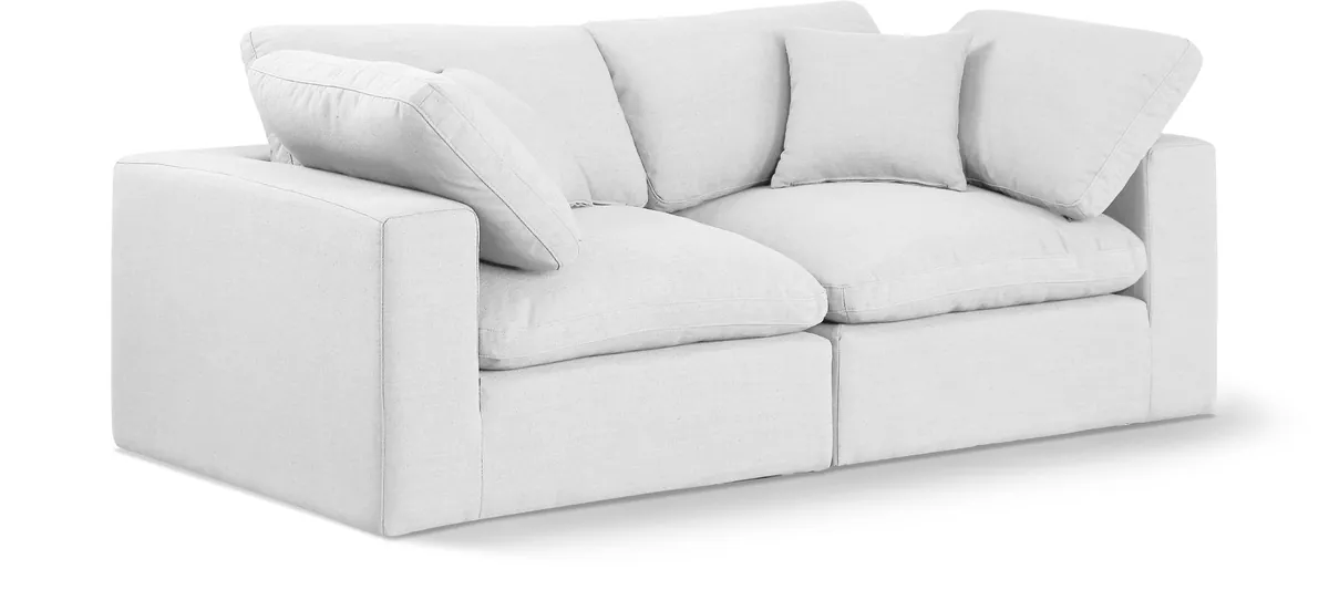 Comfy - Linen Modular Sofa 2 Seats - Off White