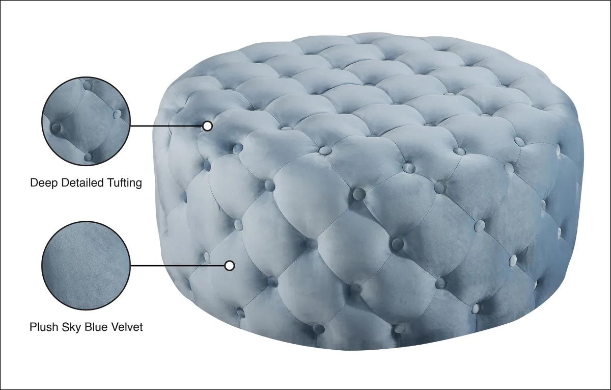 Addison - Ottoman / Bench - Sky Blue