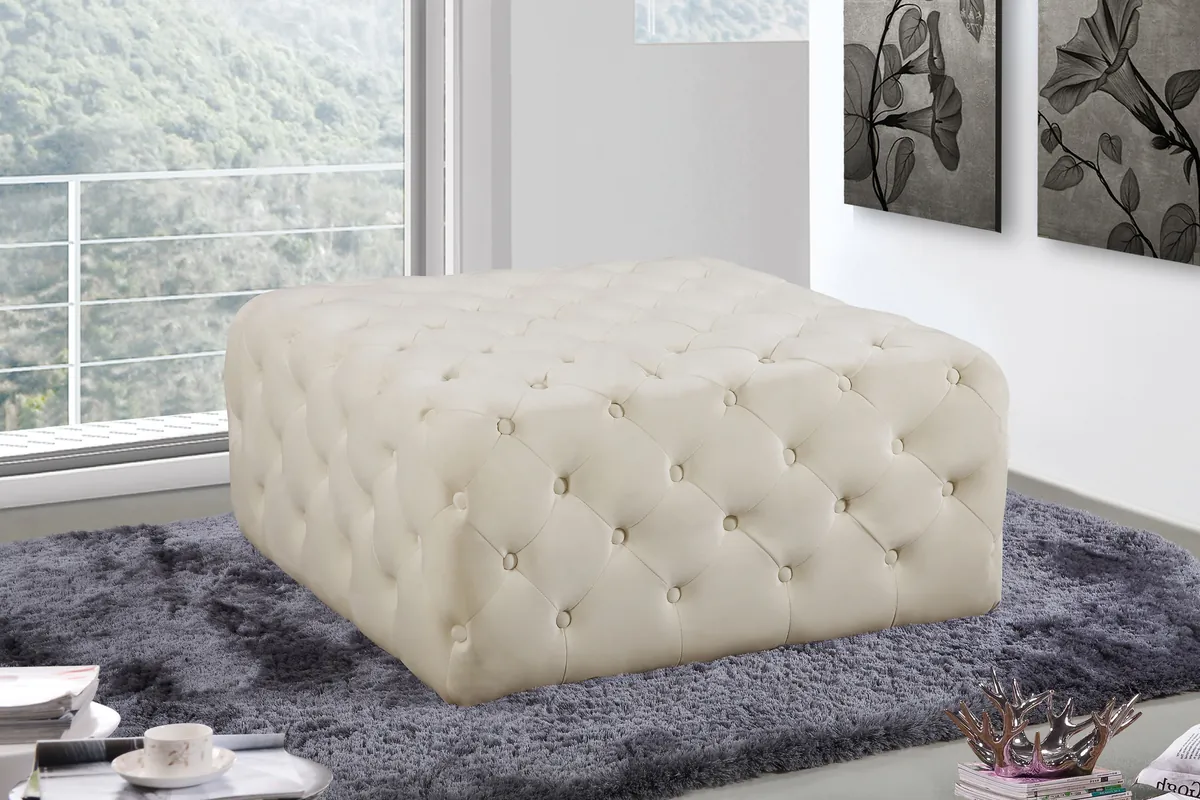 Ariel - Ottoman / Bench - Cream - View 2