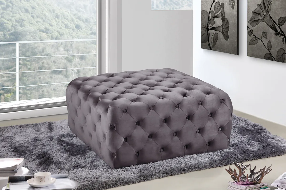 Ariel - Ottoman / Bench - Gray - View 2