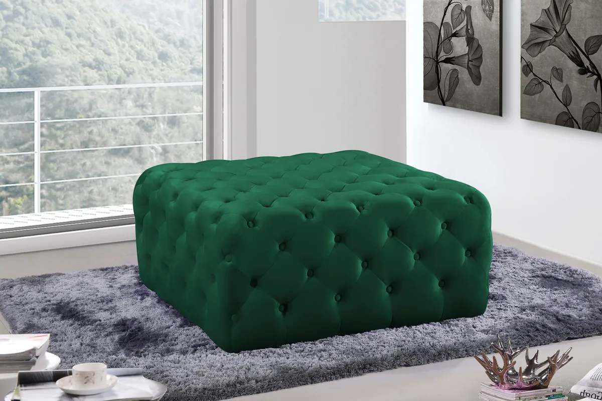 Ariel - Ottoman / Bench - Green - View 2