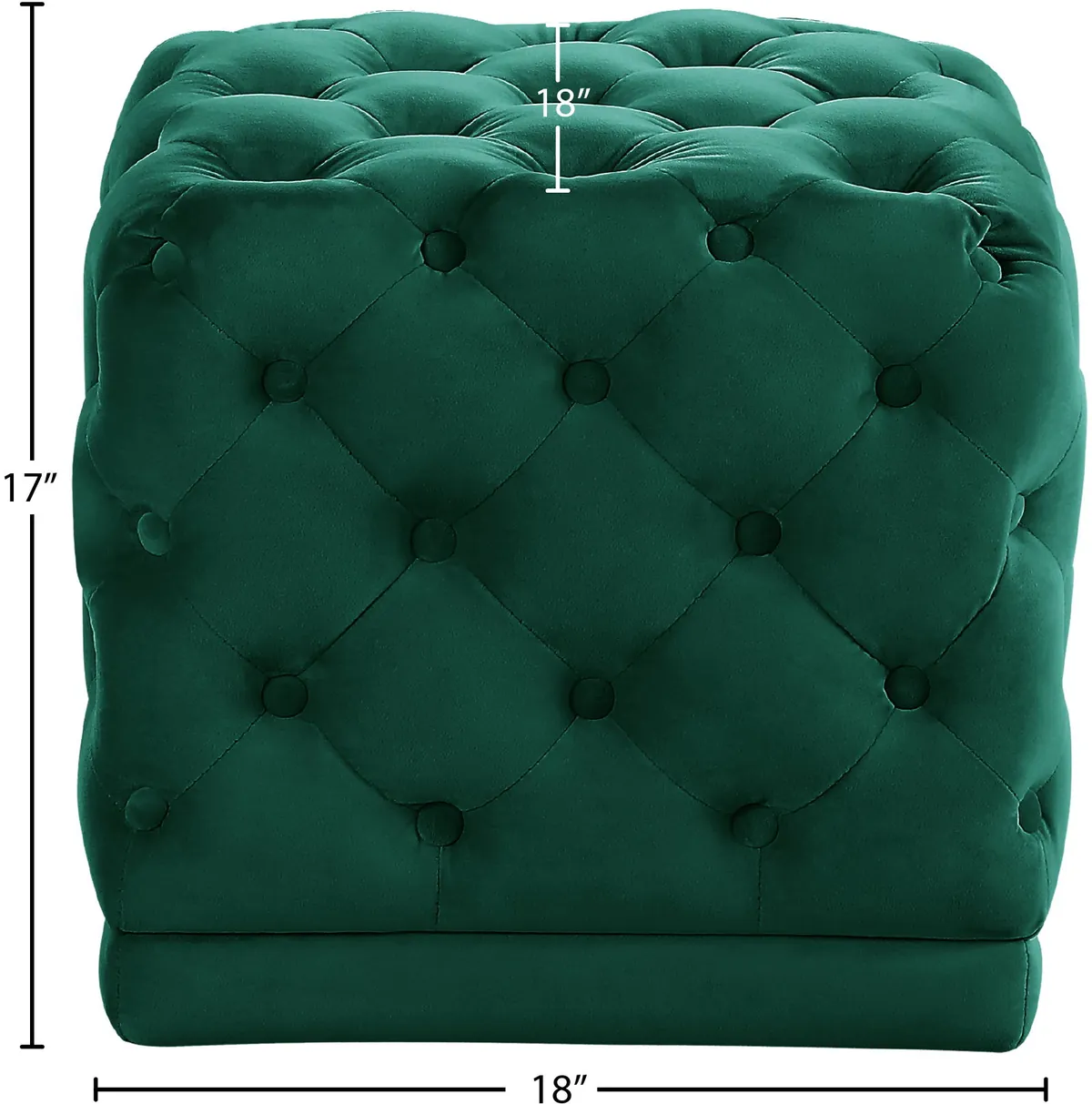 Stella - Ottoman / Stool - Green
