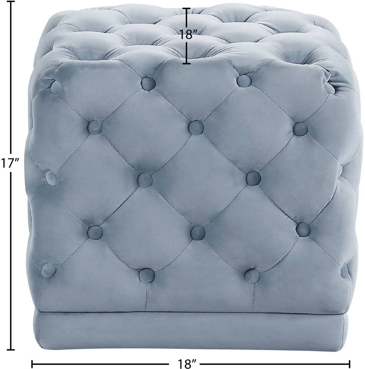 Stella - Ottoman / Stool - Sky Blue