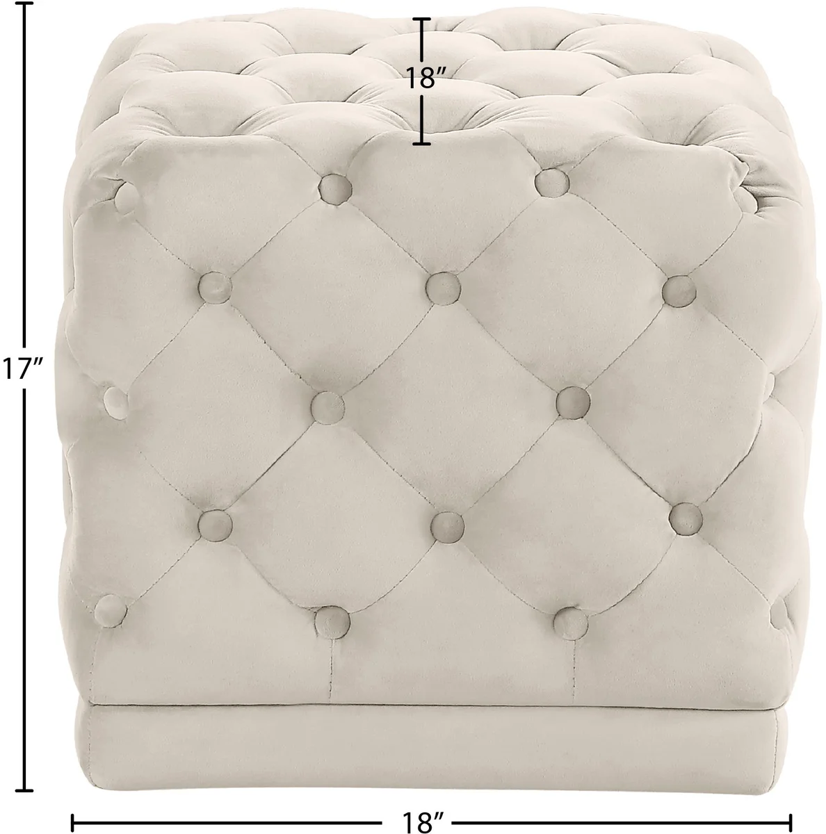 Stella - Ottoman / Stool - Cream