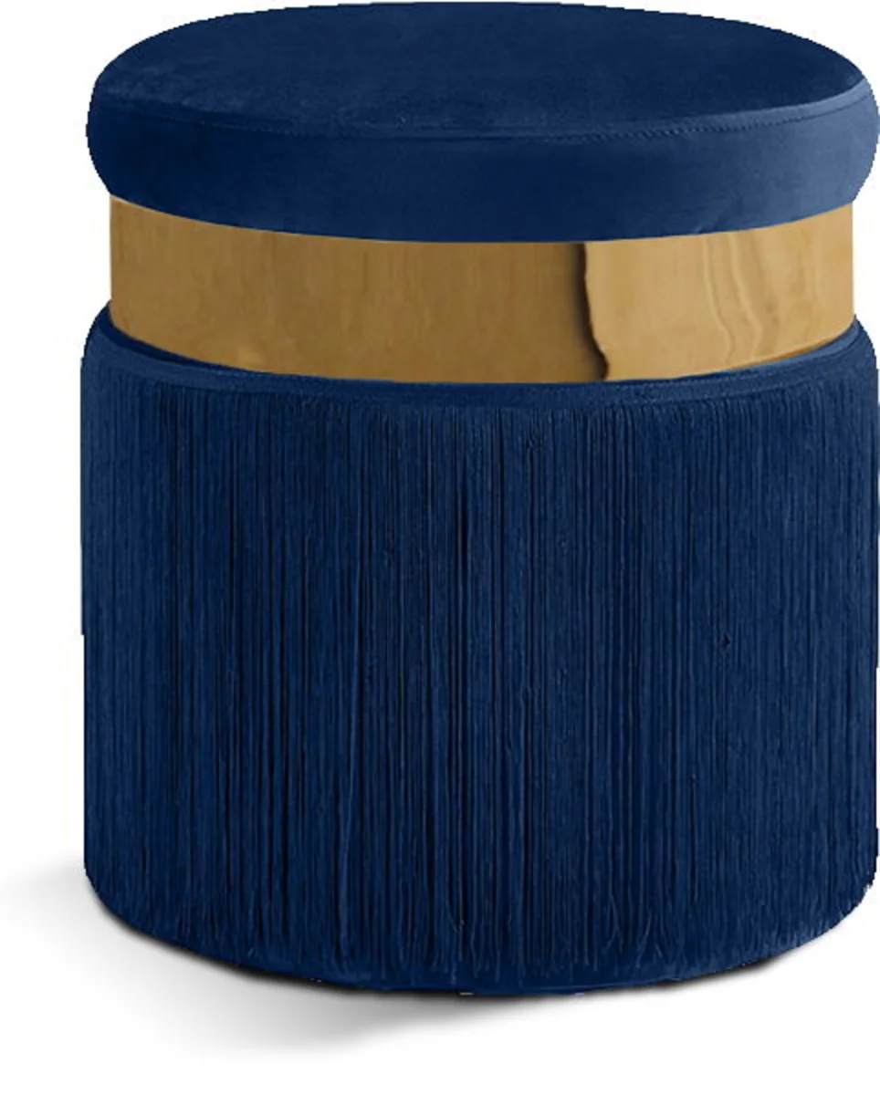 Yasmine - Ottoman / Stool - Navy