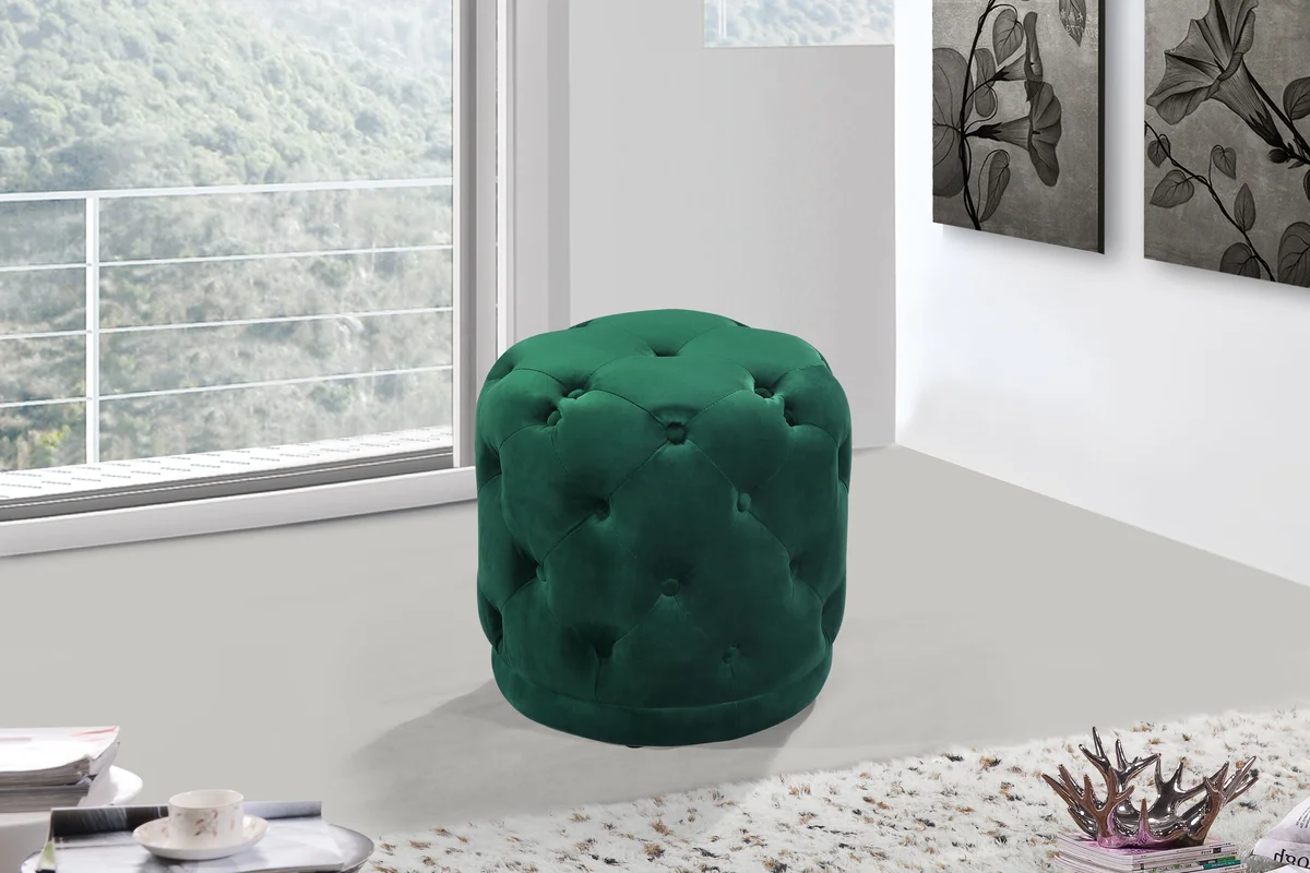 Harper - Ottoman / Stool - Green - View 2
