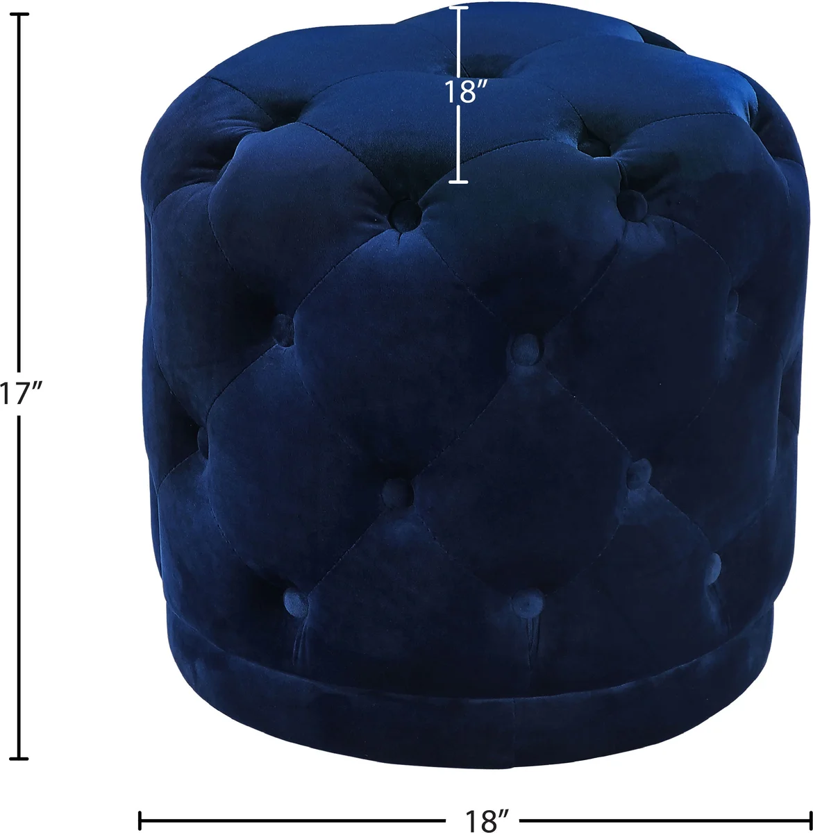 Harper - Ottoman / Stool - Navy