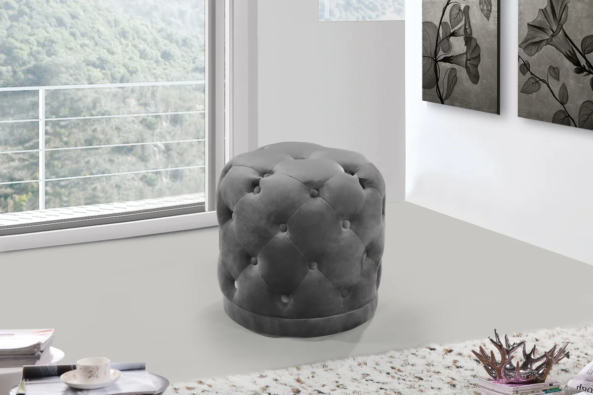 Harper - Ottoman / Stool - Gray - View 2