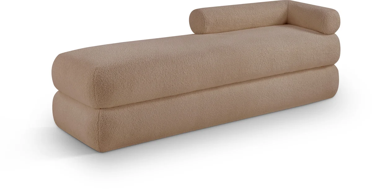 Kennedy - Teddy Fabric Bench - Beige