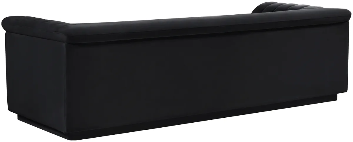 Cascade - Velvet Sofa - Black - View 2