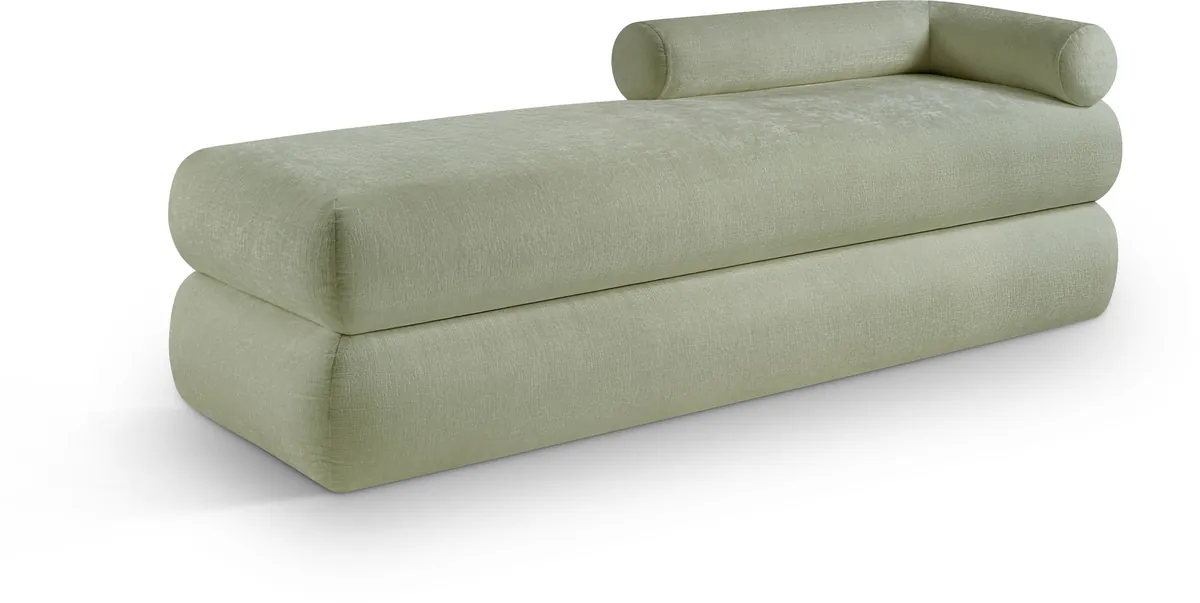 Kennedy - Chenille Bench - Mint