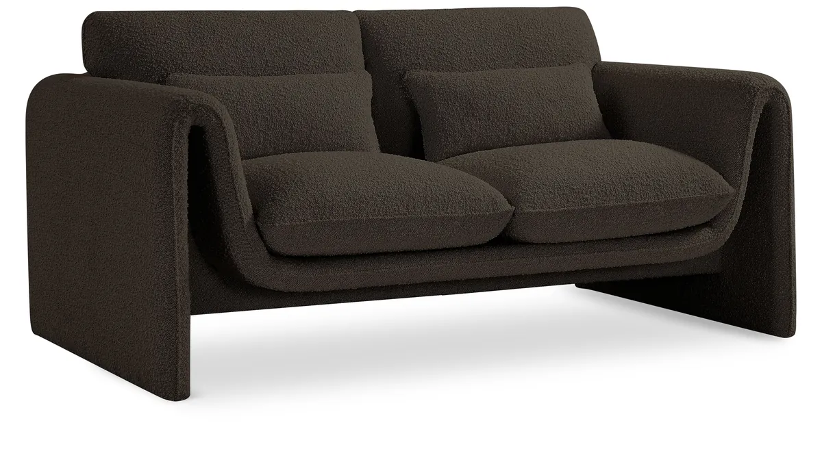Stylus - Loveseat - Brown