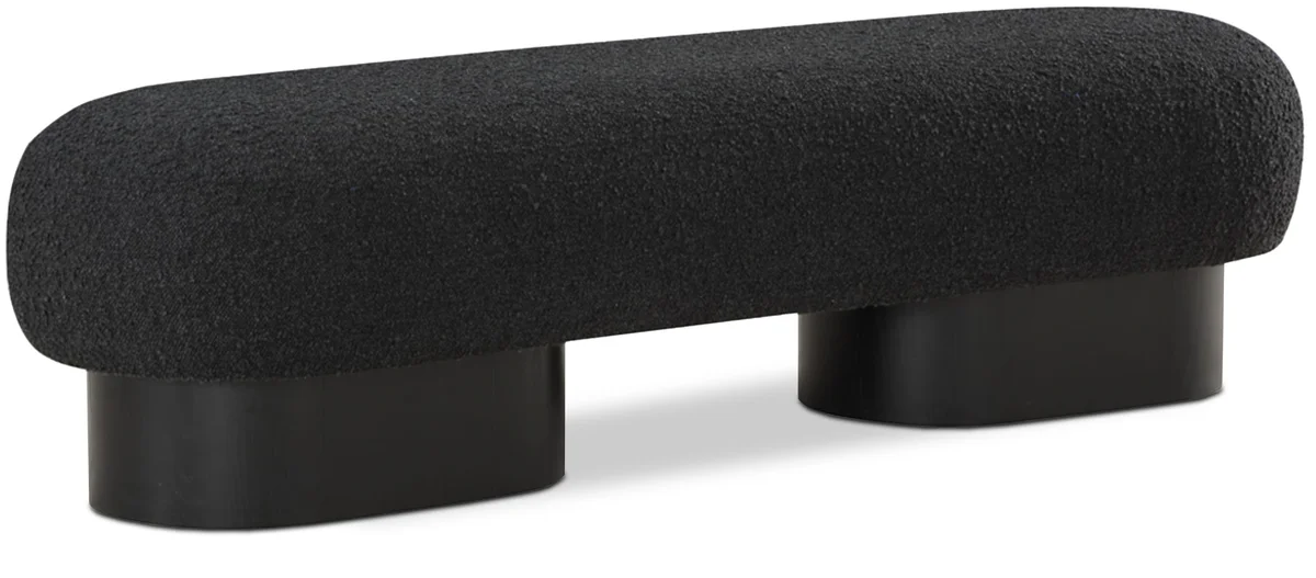 Robertson - Bench With Black Base - Black