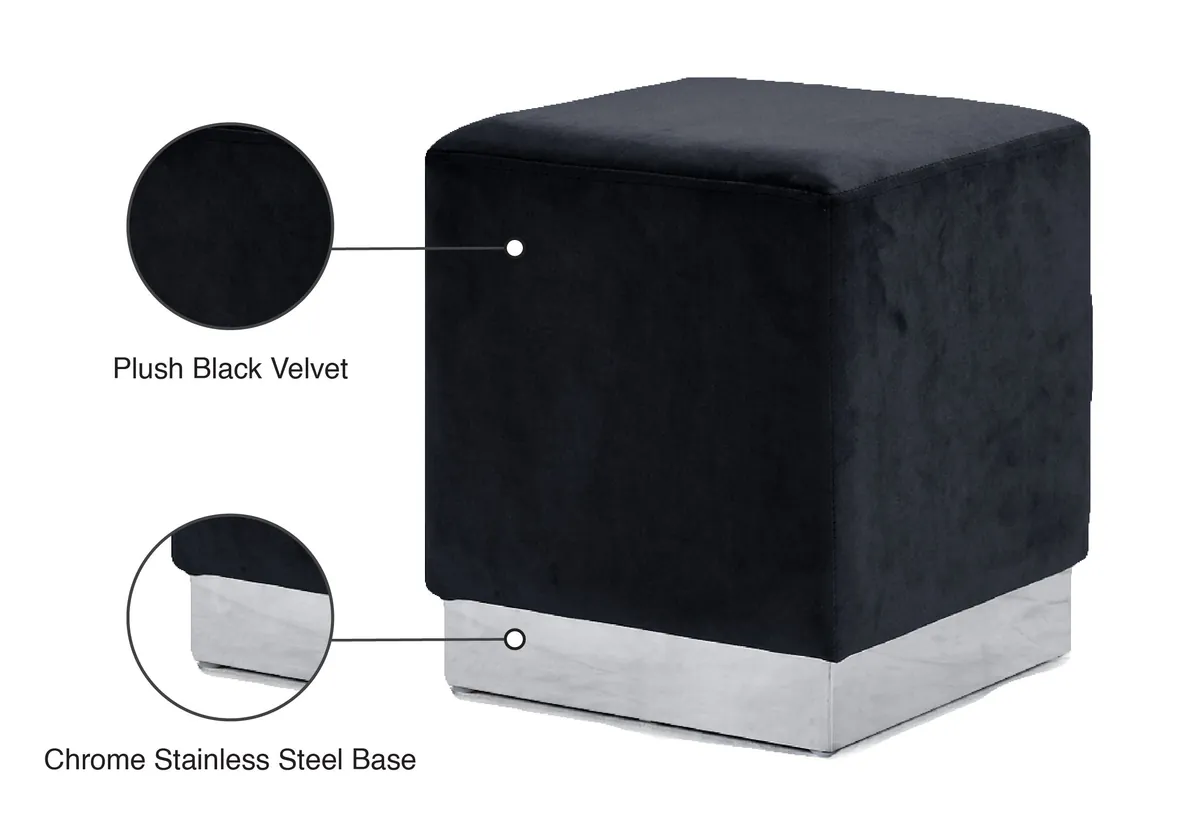 Jax - Ottoman / Stool - Black