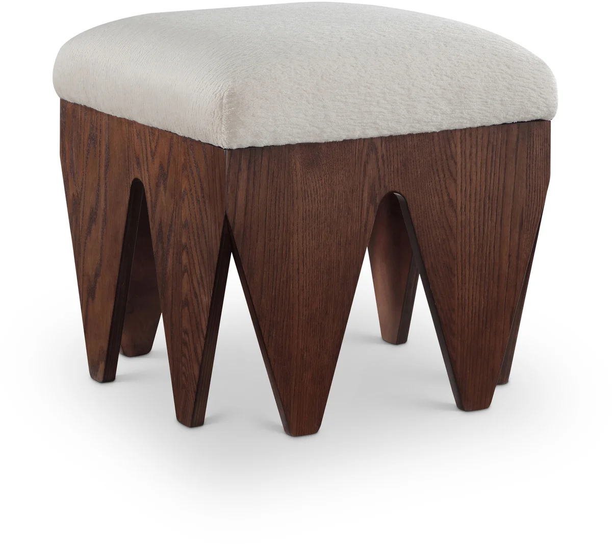 Altair - Bench With Brown Base - Beige