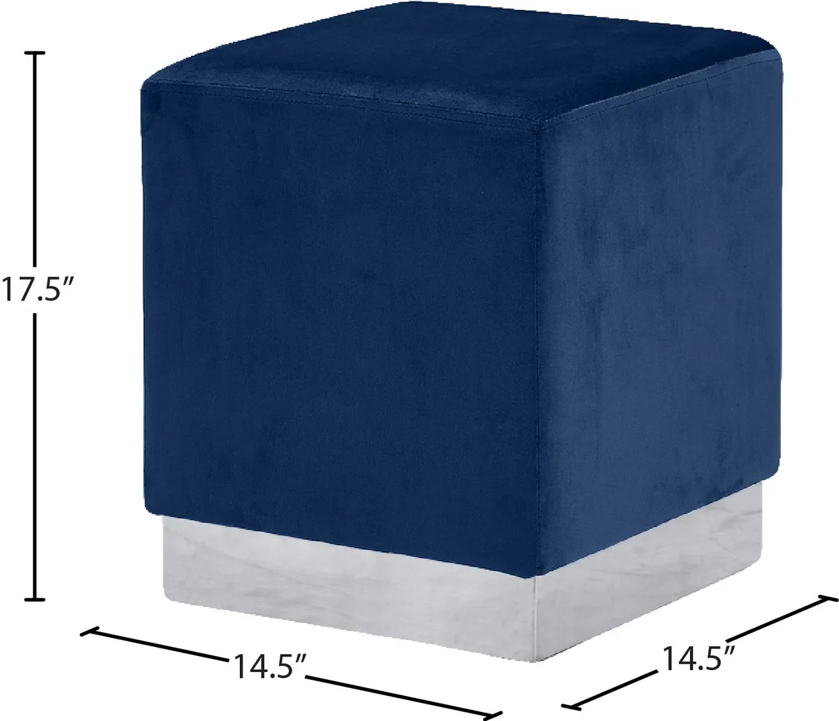 Jax - Ottoman / Stool - Navy