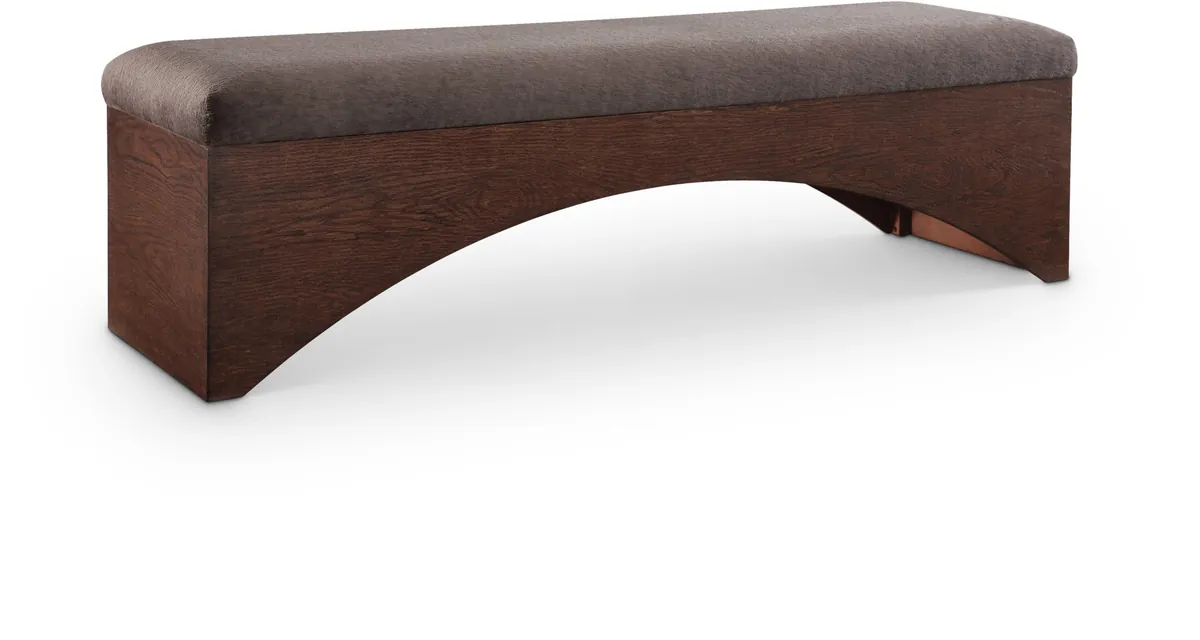 Lawson - Bench With Brown Base - Brown