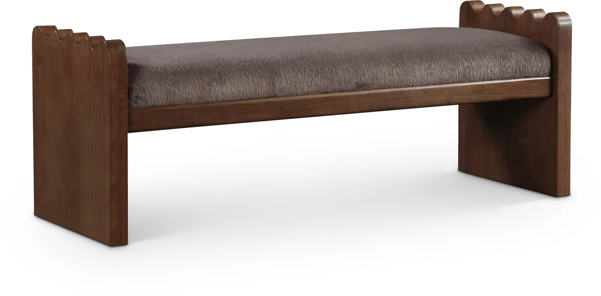 Sonia - Bench With Brown Base - Brown