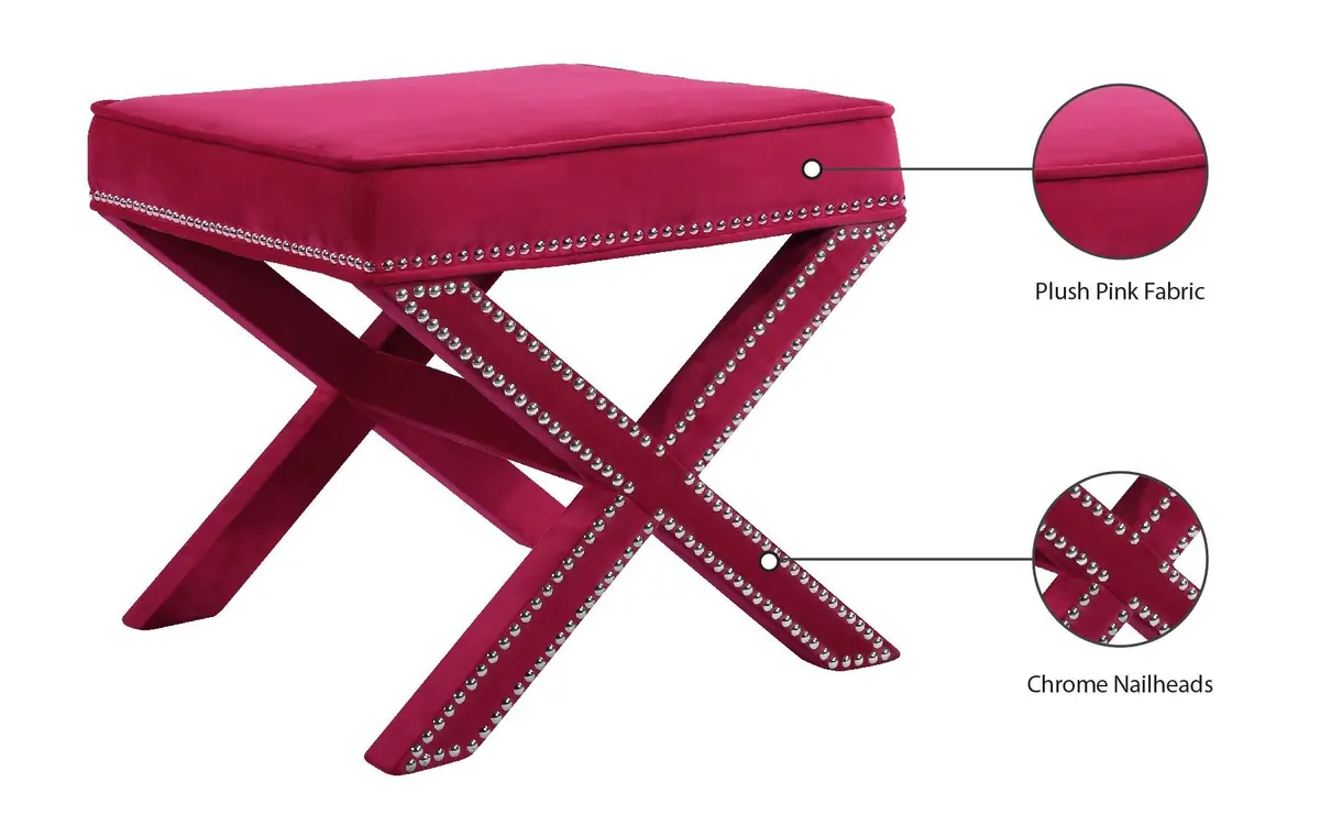 Nixon - Ottoman / Bench - Pink
