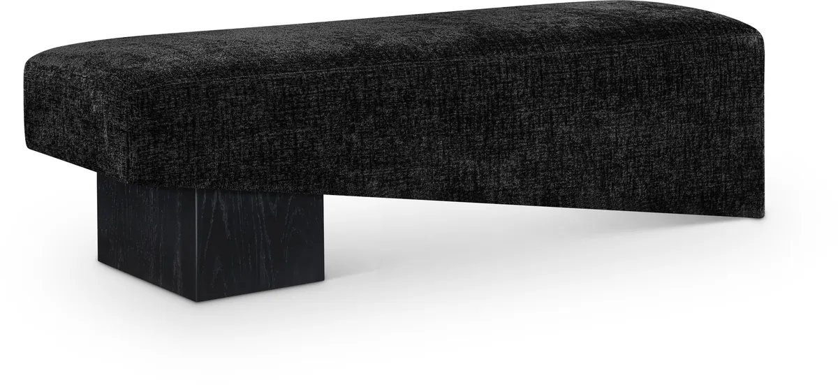 Alora - Bench With Black Base - Black