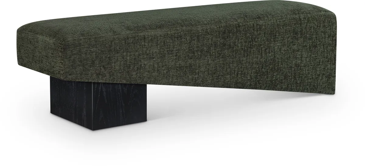 Alora - Bench With Black Base - Green