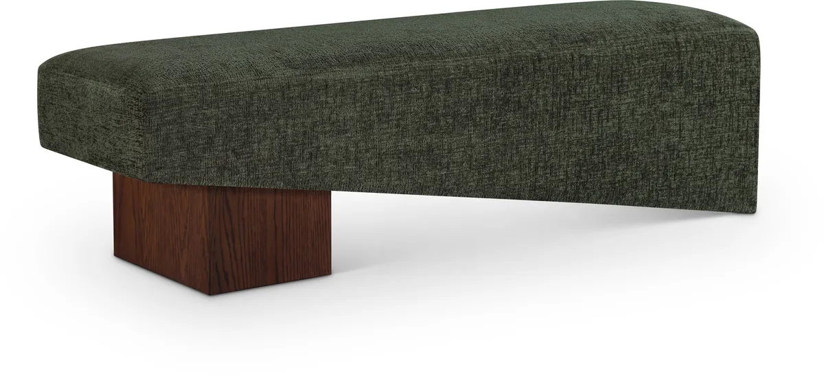 Alora - Bench With Brown Base - Green