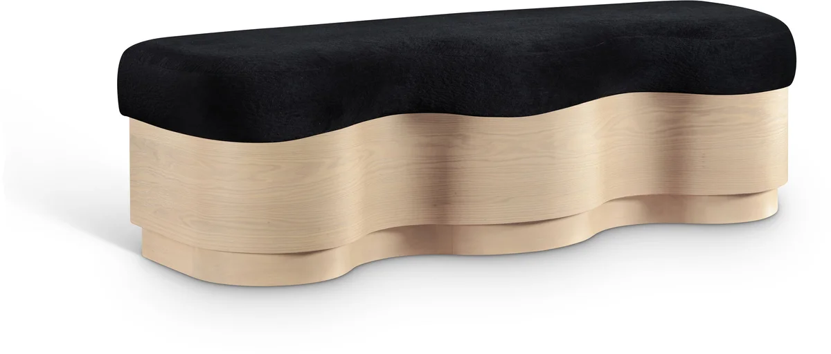 Savoy - Bench With Gold Base - Black