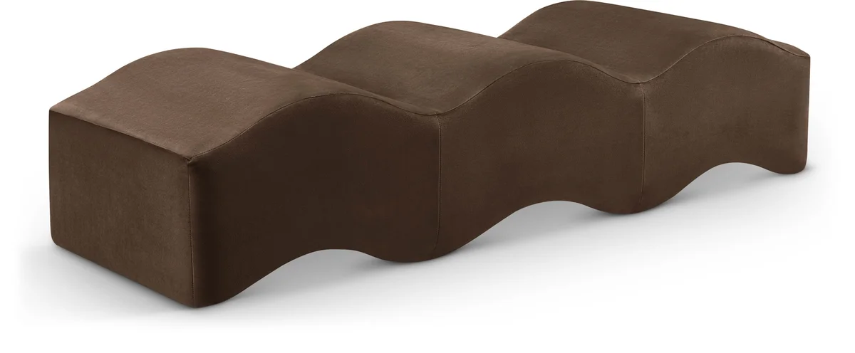 Wave - Bench - Brown