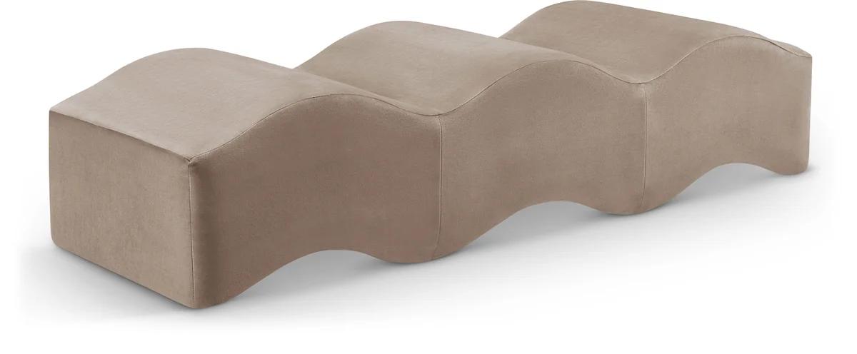 Wave - Bench - Taupe