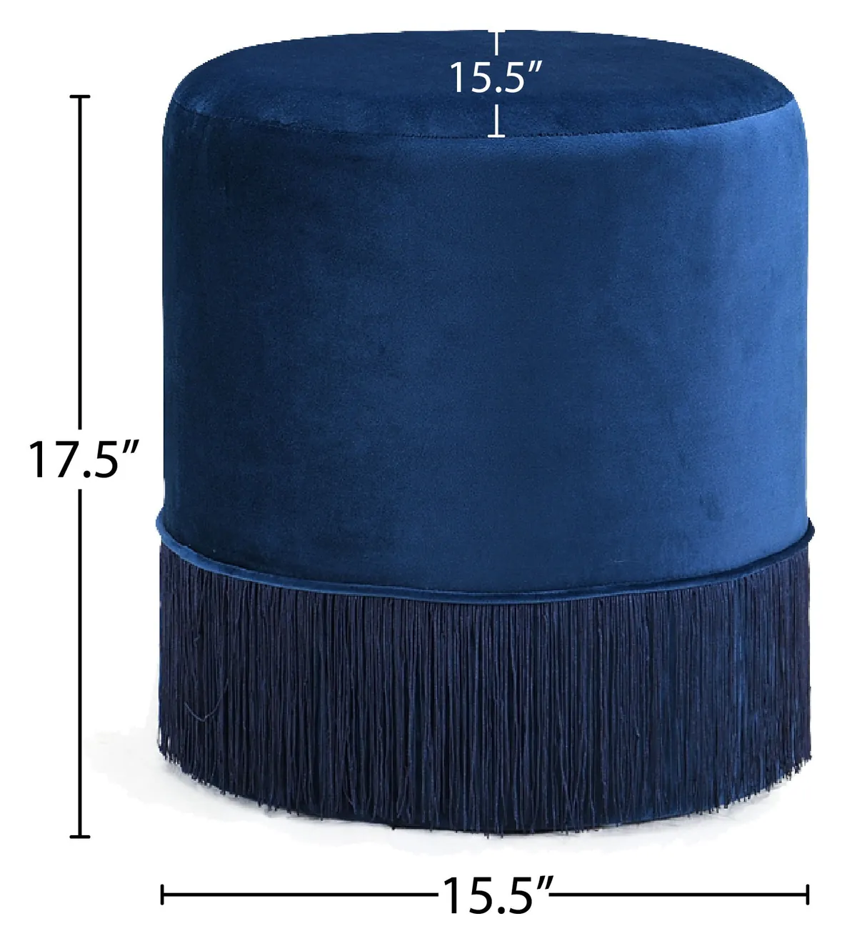 Teddy - Ottoman / Stool - Navy