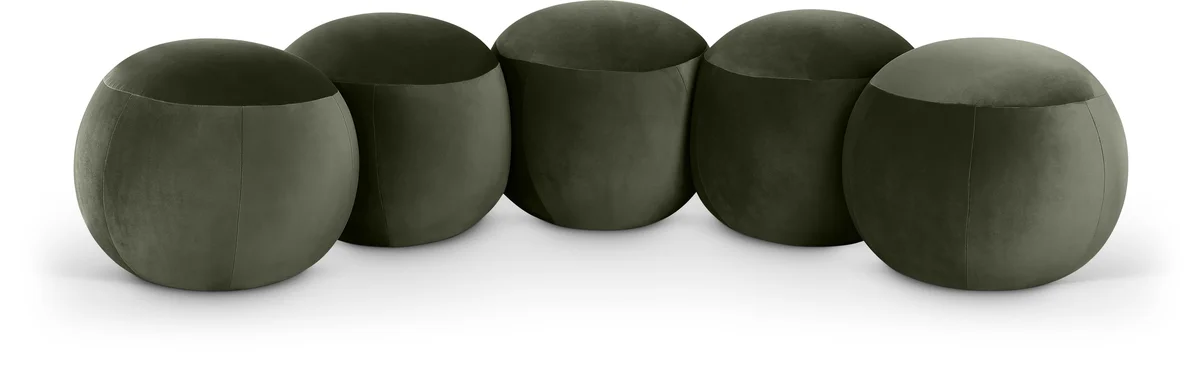 Apollo - 74.5" Velvet Bench - Green