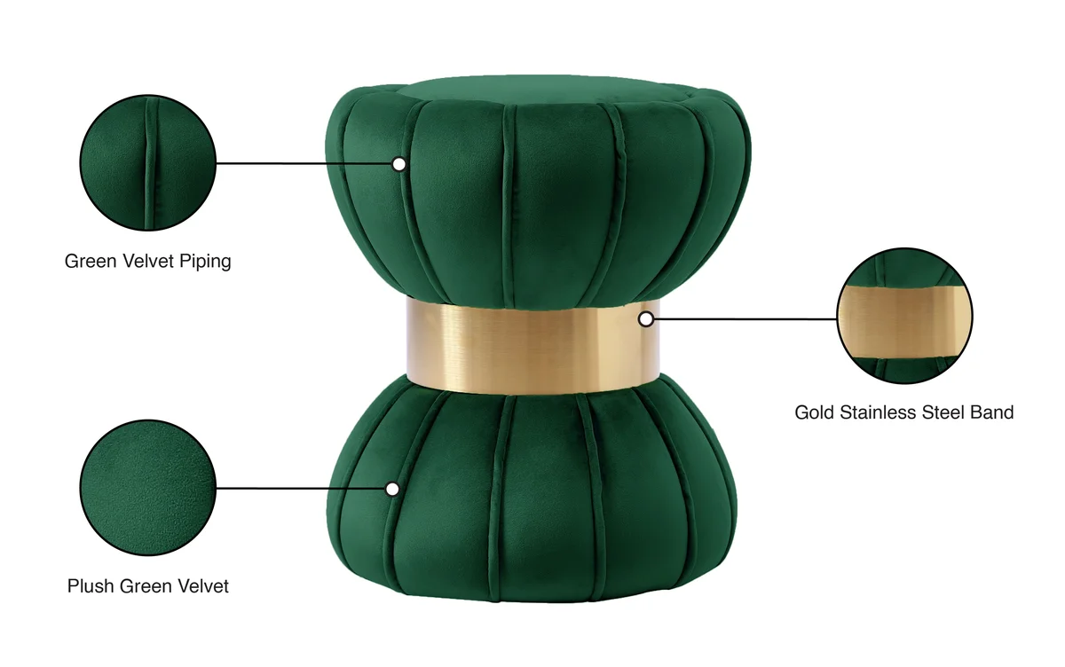 Vino - Ottoman / Stool - Green