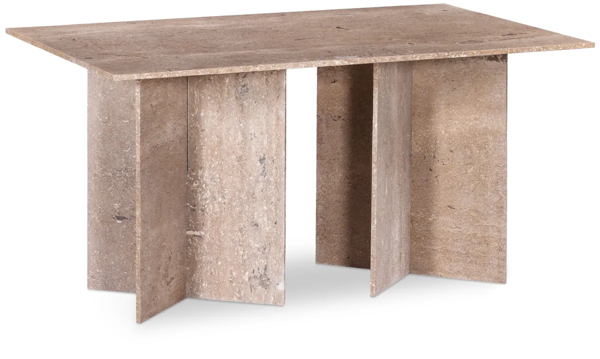 Verona - 60" Dining Table - Travertine