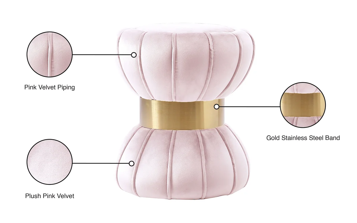 Vino - Ottoman / Stool - Pink