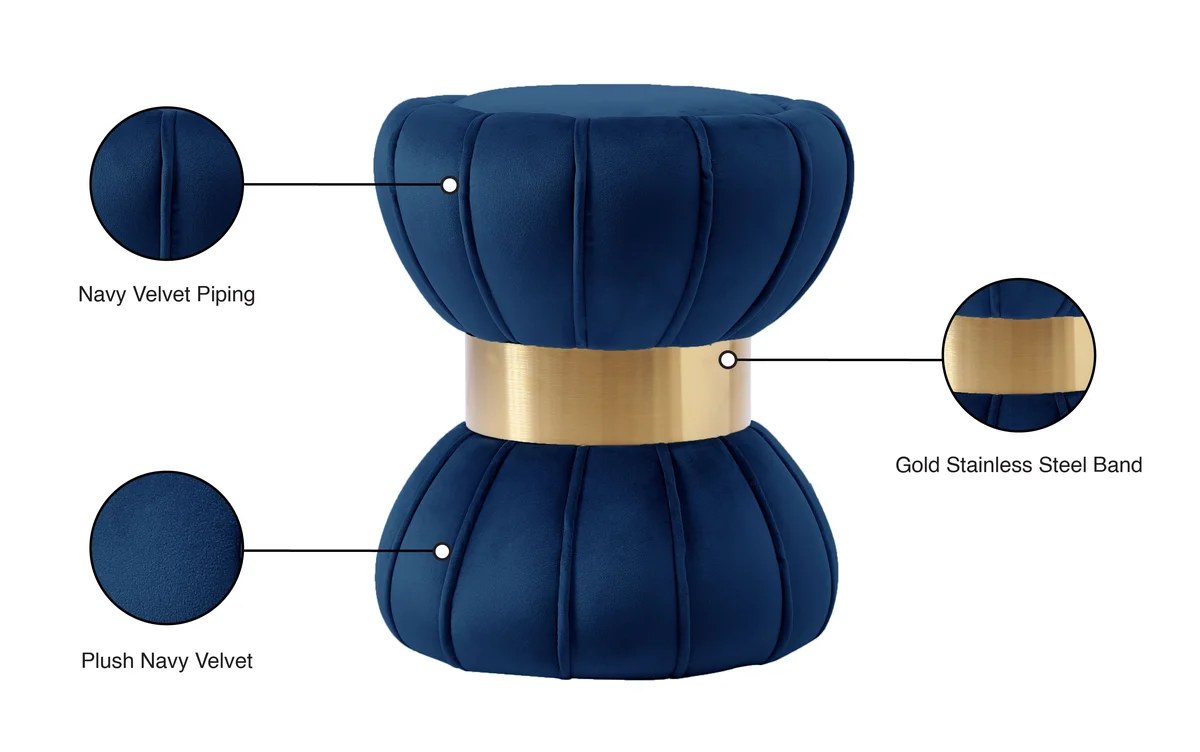 Vino - Ottoman / Stool - Navy