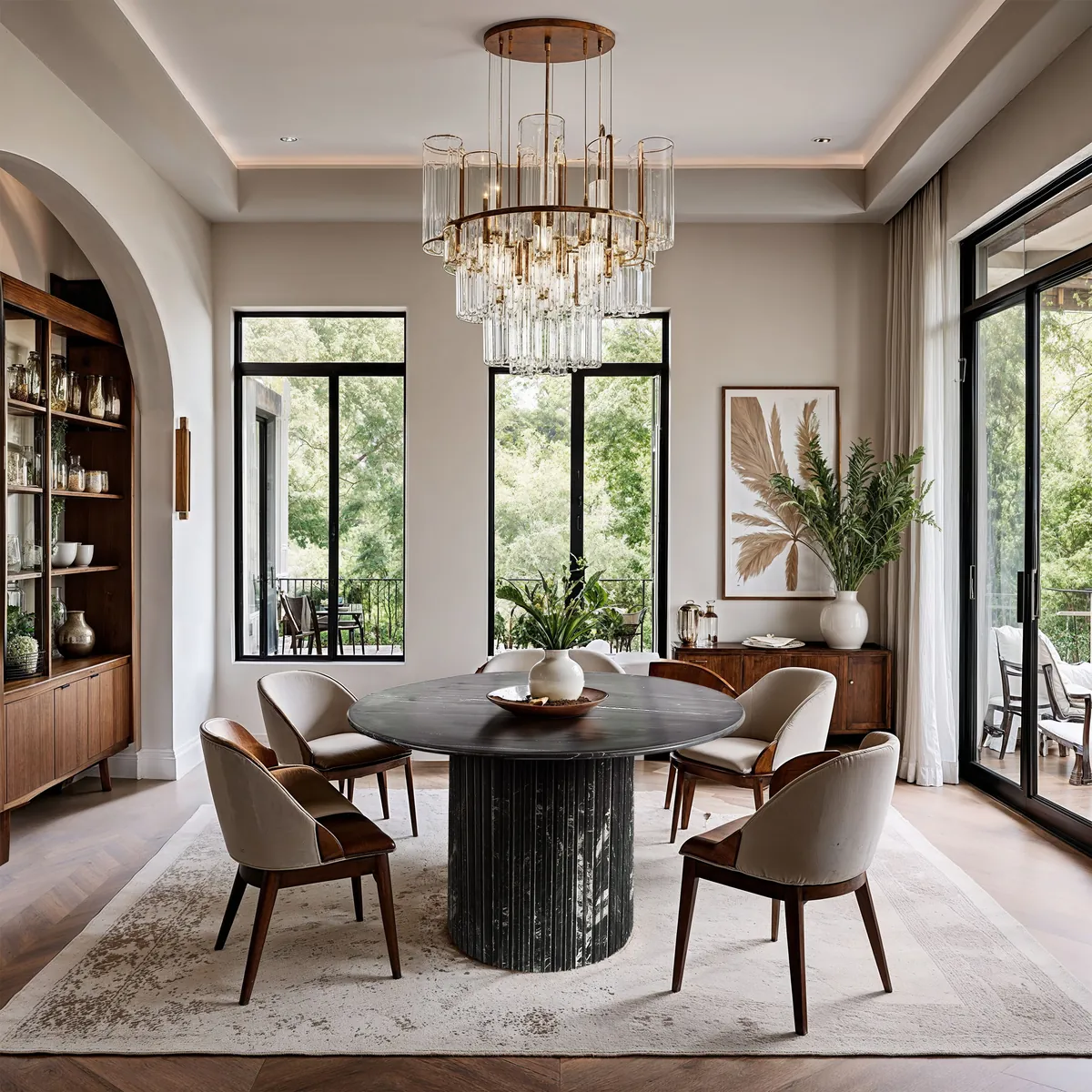 Genoa - Dining Table - Black - View 2