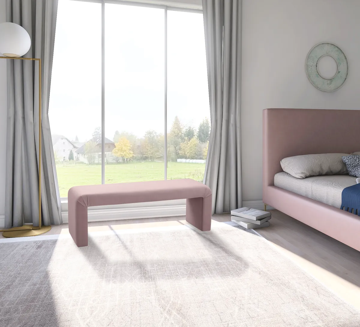 Minimalist - Bench - Pink - View 2