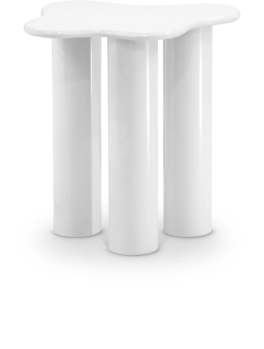 Romaine - End Table - White